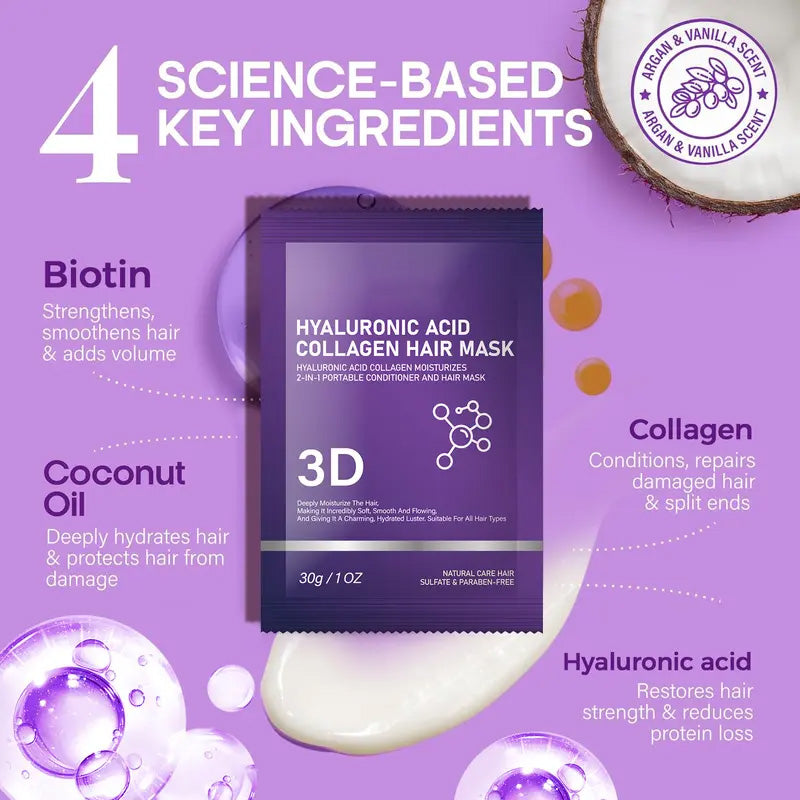 🔥Buy 1 Get 1 Free🔥3D Hyaluronic Acid & Collagen Hair Mask