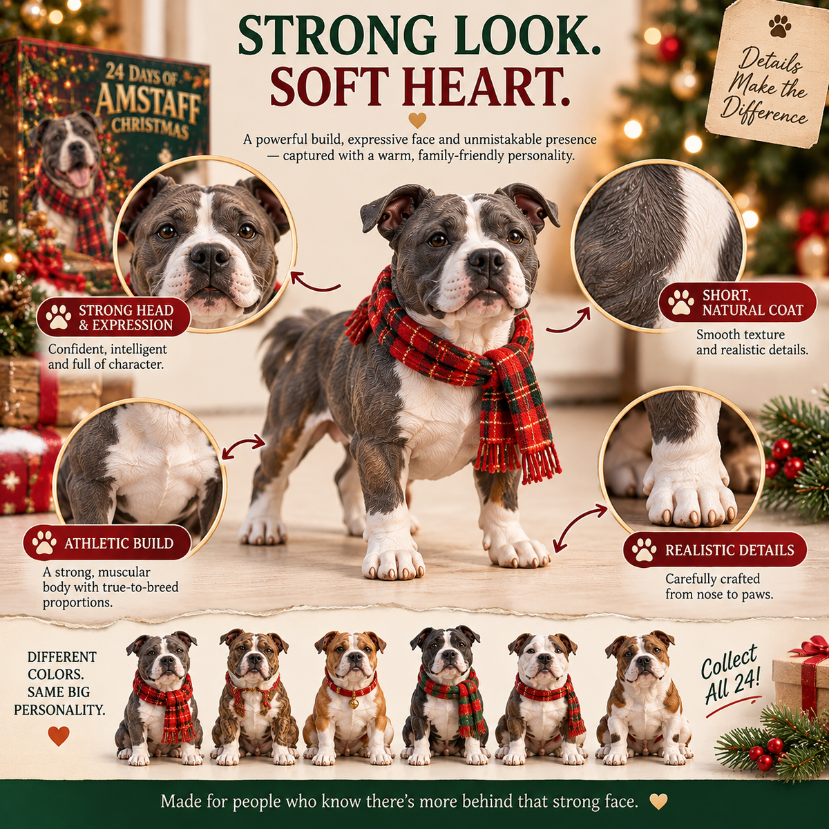 🎁24 Days of AmStaff Christmas – 24 Big Personalities, One Loyal Pack 🐾🎄