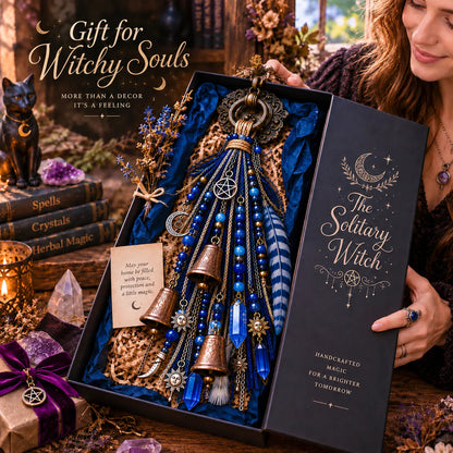 🔮 Witchy Door Charm – Celestial Bells & Crystal-Style Hanging Decor