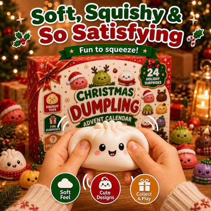 🎄 CHRISTMAS SPECIAL | 24 Days of Mini Squishies – Cute 2026 Advent Calendar with Daily Dumpling Surprises