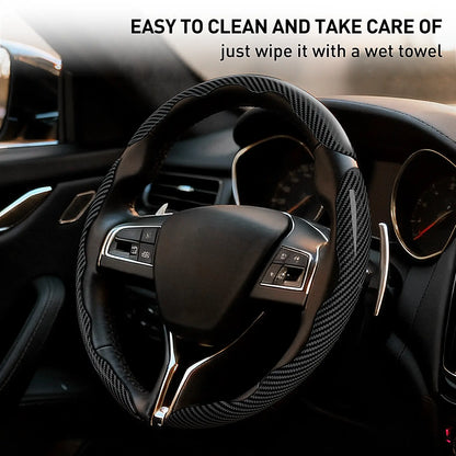 Car Steering Wheel Cover, Non slip Design Steering Wheel Protector, Universal Car Steering Wheel Cover for 15 Inch