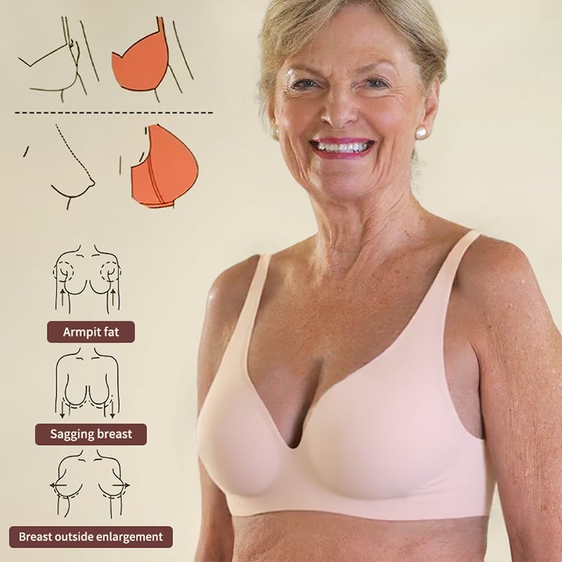 🎁Last Day Buy 1 Get 1 Free🔥Super Firming Wire-Free Push Up V-Neck Bra