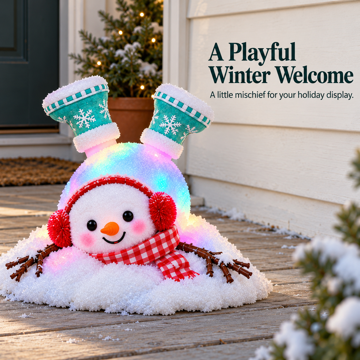 ☃️ Adorable Light-Up Snowmen | 4 Cute Christmas Garden Style