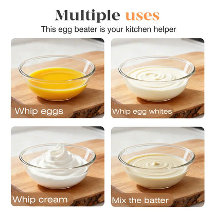 ✨Hand Push Rotary Egg Beater, Stainless Steel Whisk for Quick Mixing