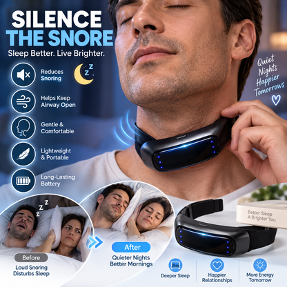 🔥Noomoriey™ Neck Wearable – Simple Bedtime Snoring Support