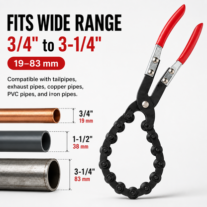 🔥Exhaust Cutter, Cuts 3/4" to 3-1/4" Pipe, Durable Chain Cutter Tool