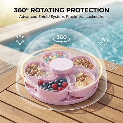 2026 New Divided Spin and Snack Serving Tray