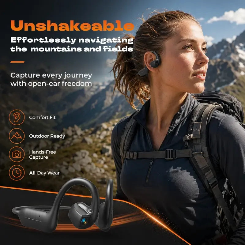 🎧E12 Bone Conduction Wireless Audio Headphones