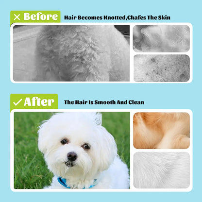 🐾 2-in-1 Pet Bath Brush – Built-in Shampoo Dispenser, for Dogs & Cats