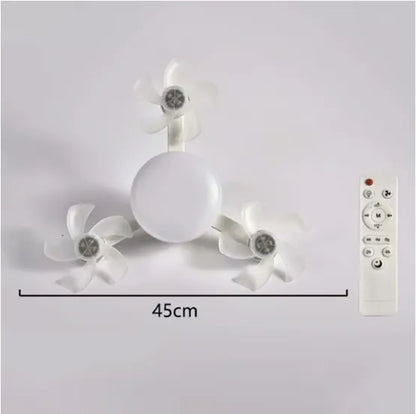 ✨2026 New E27 Socket Ceiling Fan Light - 2-in-1 Silent LED Fan with Remote Control