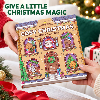 🎨 24-Day Christmas Colouring Advent Book – A New Festive Surprise Every Day 🎄