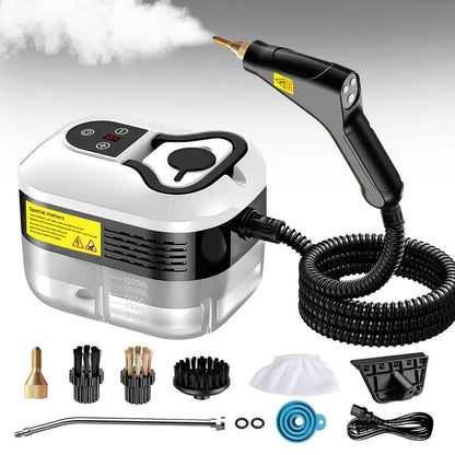 🔥Portable Handheld Steam Cleaner with 10 Accessories, Adjustable Levels, Fast Heat-Up Steamer for Kitchen, Bathroom, Tile & Car Cleaning