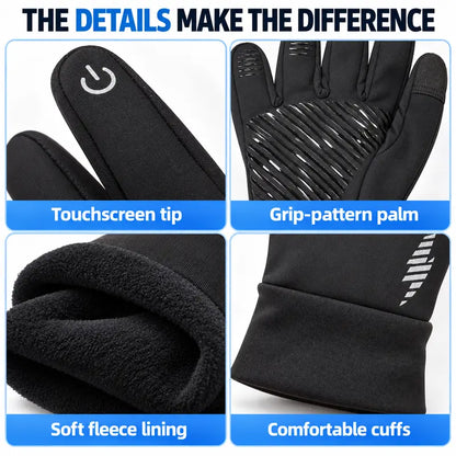 🧤 Unisex Winter Fashion Gloves – Warm Fleece-Lined, Touchscreen-Compatible & Anti-Slip ❄️📱