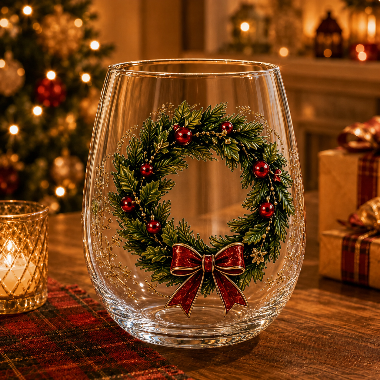 🎅 Magical Christmas 3D Glass Cup Collection – Santa, Reindeer, Snowman & Christmas Tree