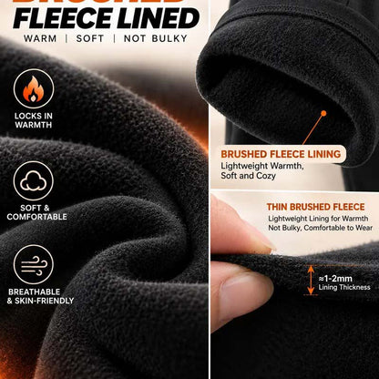 Women's Fleece Lined Wide Leg Pants,High Waisted Soft Thermal straight Leg LoungePants👖
