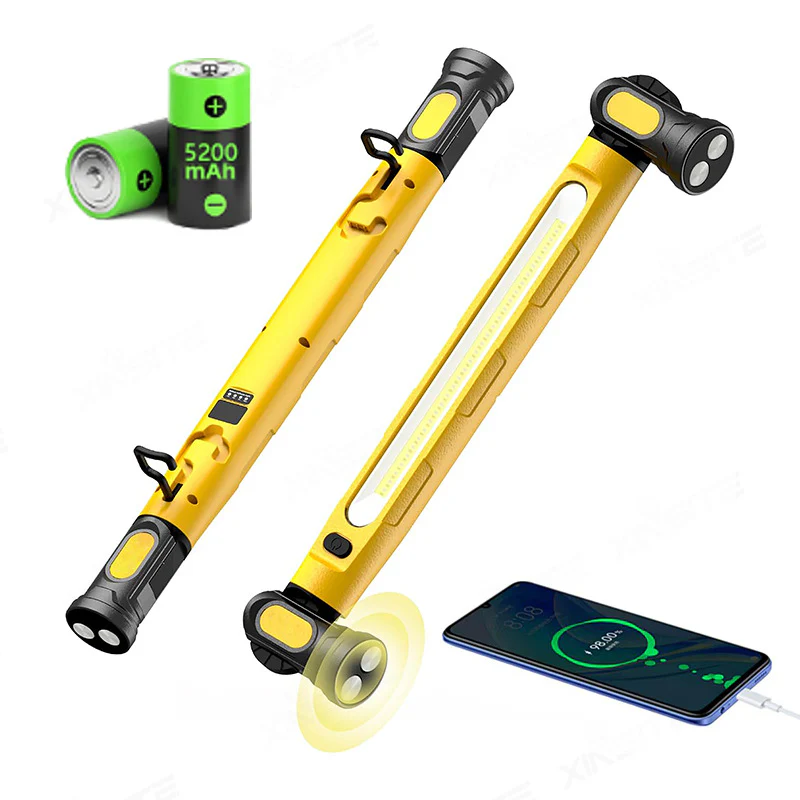 ⚡Under Hood Work Light Bar, 3000LM LED Magnetic Light Bar with Hooks, 5200mAh