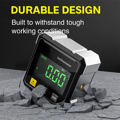 🔥HOT SALE⚙️ German Quality 4-Side Magnetic Digital Angle Gauge with Laser | Precision You Can Trust✨