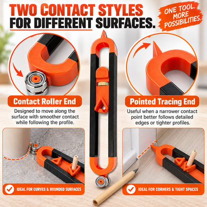 ✏️Contour Gauge Scribe Tool with Lock and Pencil