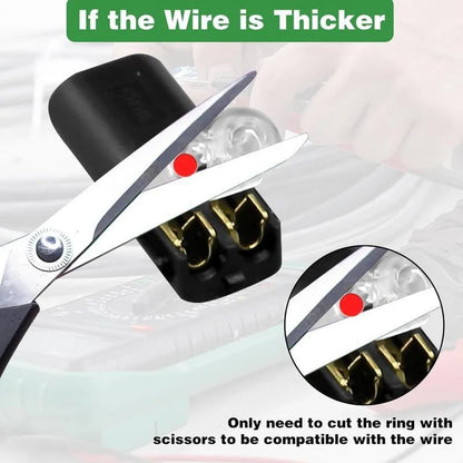 🔥 Clearance Sale 49% Off ⚡Dual-Line Quick Connector: 2-Pin Low-Voltage LED Strip Connector with Safety Lock