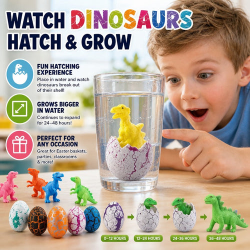 🦖 60 Hatching Dinosaur Eggs | Water-Expanding Dinosaur Surprise Toys