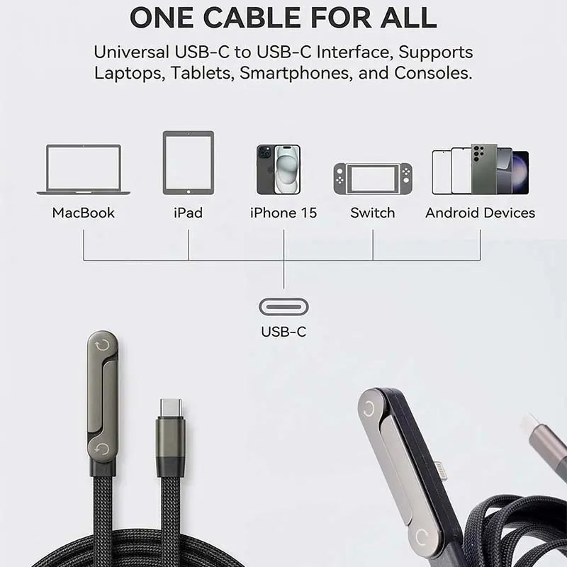 HOT SALE⚡️240w super fast charging📱Invisible Holder Charger Cable with Stand