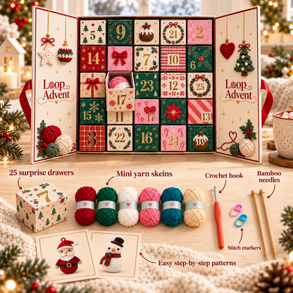 2026 Crocheted Christmas Advent Calendar: Limited Edition Trendy Collectible