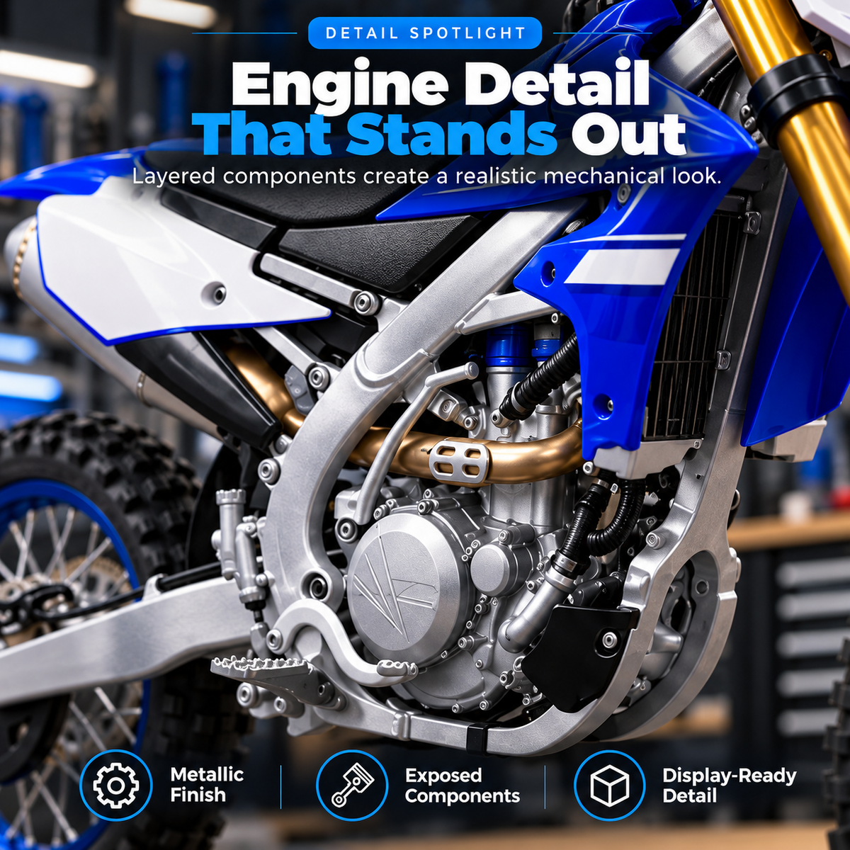 🏁 DIY Motocross Model Kit – Build & Display Your Own Dirt Bike 🏍️