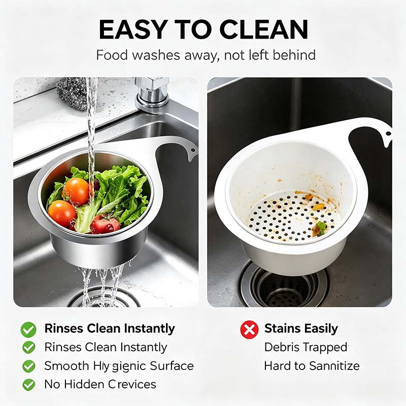 BUY 1 GET 1 FREE💧Stainless Steel Swan Sink Strainer Basket🦢💧