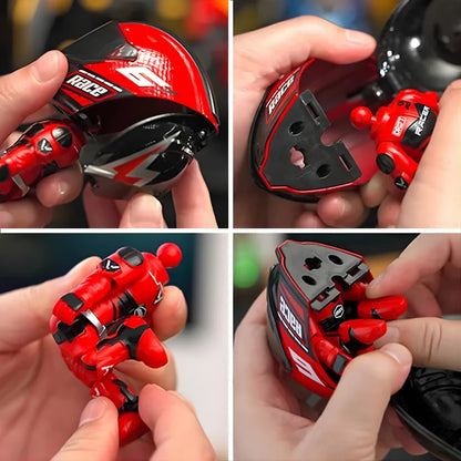 🏍️Cute Racing Helmet Action Figure with Mini Helmet Display