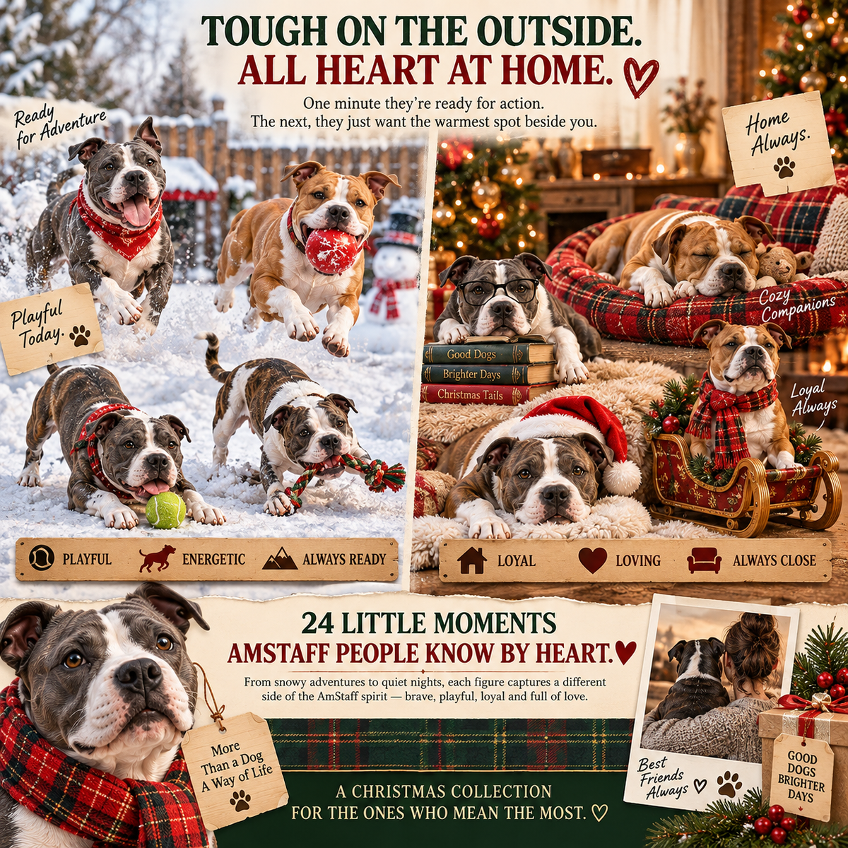 🎁24 Days of AmStaff Christmas – 24 Big Personalities, One Loyal Pack 🐾🎄