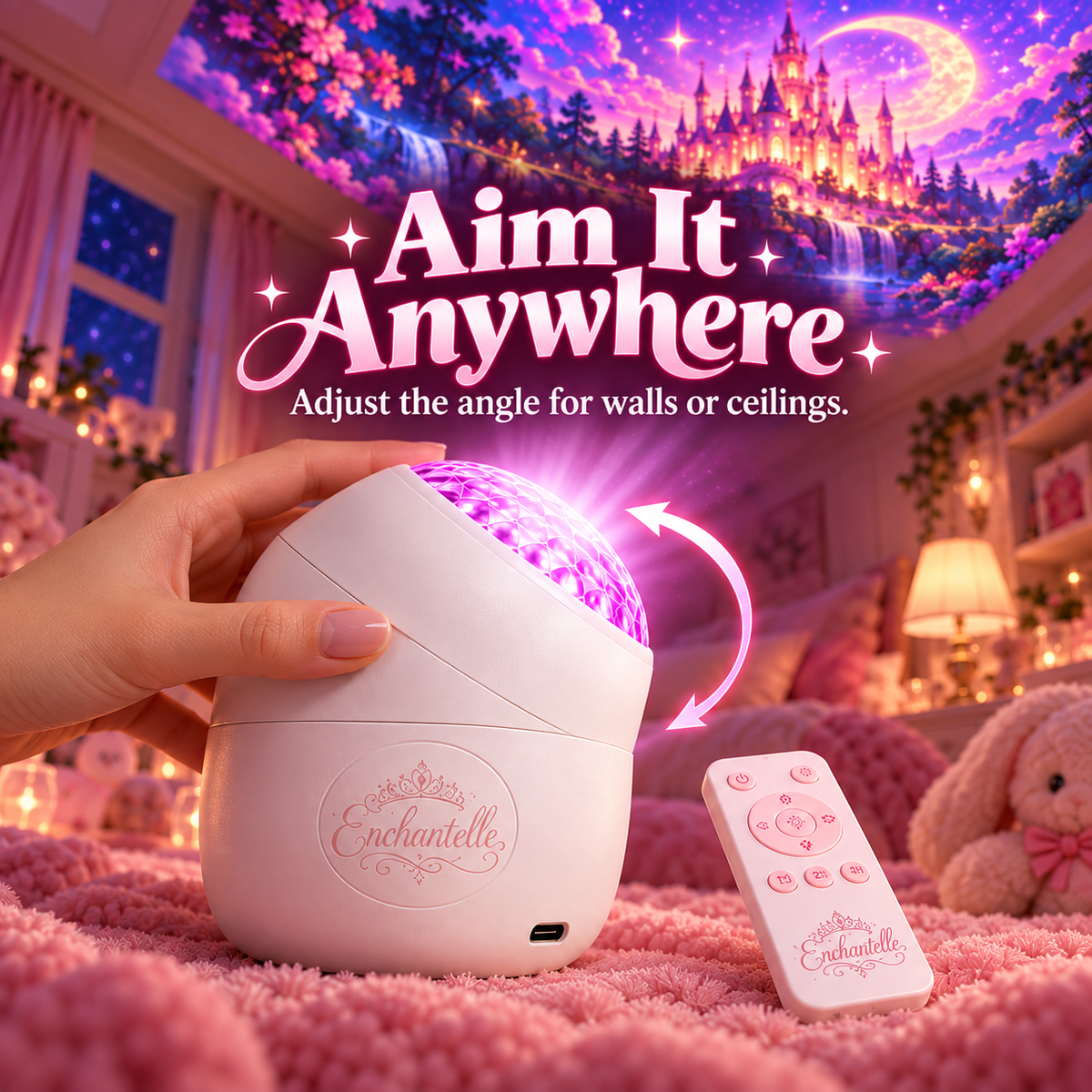 ✨ DreamScape Room Projector – Turn Walls & Ceilings Into a Magical Fantasy World 🌌🏰