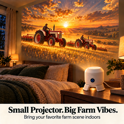 NEW ARRIVAL🚜 Tractor & Farm Scene Room Projector – Wall & Ceiling Décor for Tractor Lovers