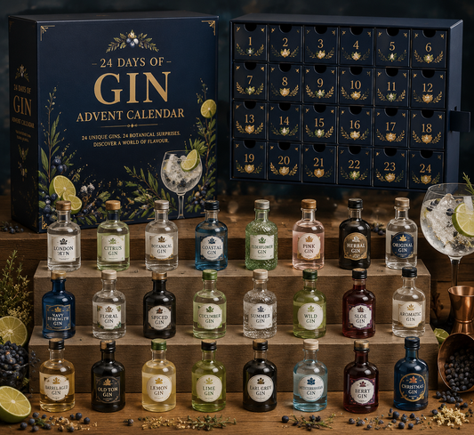🔥HOLIDAY SPECIAL – 49% OFF | 2026 Gin Blind Box – 24 Days of Festive Miniature Surprises 🍸✨