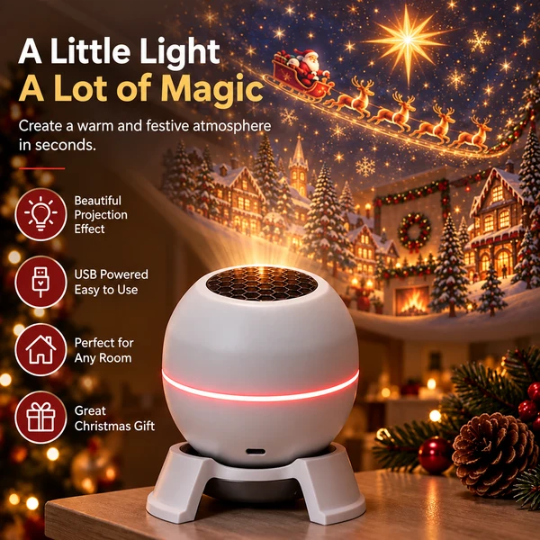 ❄️Make Magical Christmas Vibes – Holiday Projection Night Ligh❄️