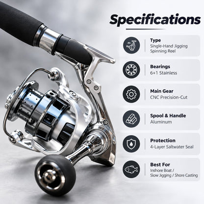 NEW ARRIVAL🎣 Single-Hand Jigging Reel