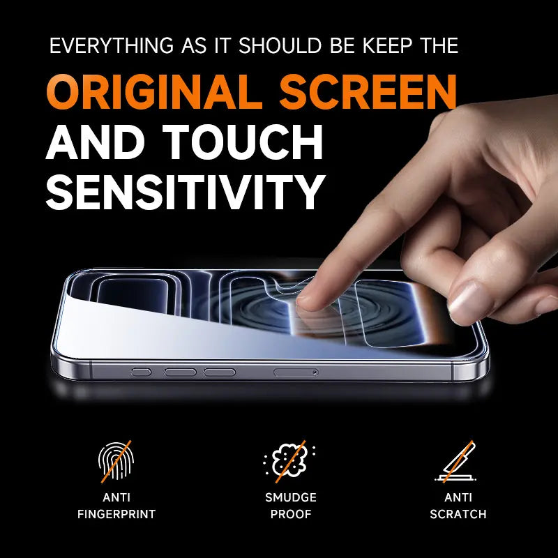 MAGIC JOHN Screen Protector 2 Pack for iPhone, Samsung, and Google–Clear & Privacy Protection, Fingerprint Resistant, Dust-Free, Bubble-Free Design
