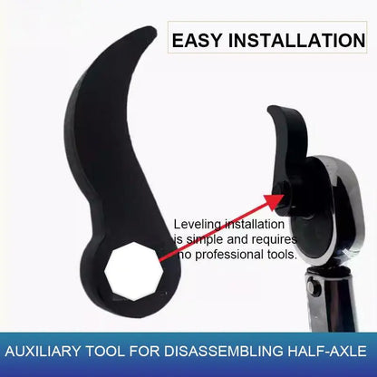 2PCS Pry Bar Wrench Adaptor Head, 2026 New Horn Type Half Shaft Removal Tool Openend Wrench