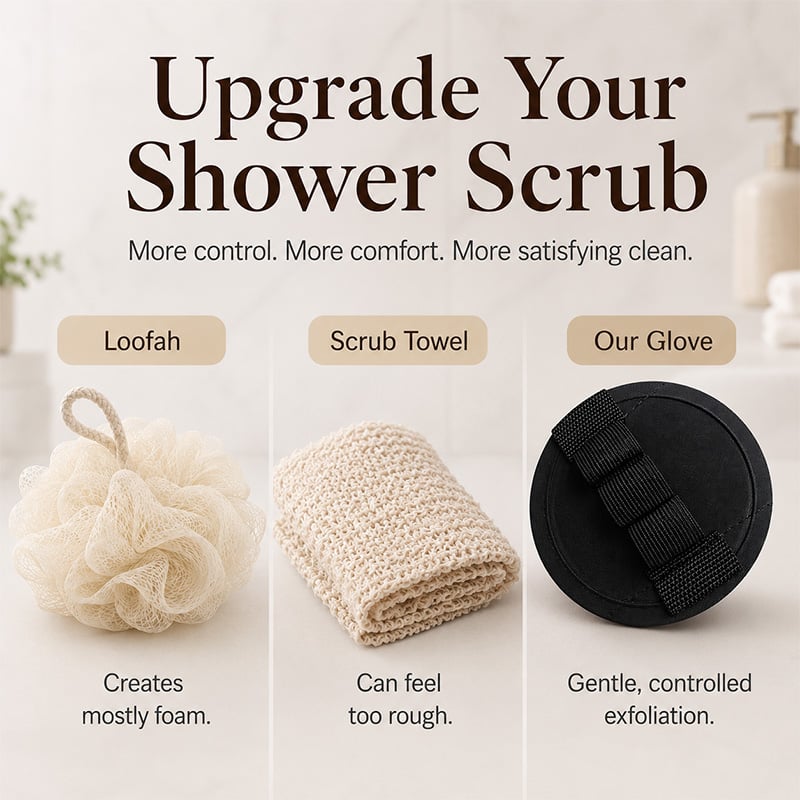 ⚡ Hot Sale 49%OFF✨Soft Rubber Exfoliating Shower Glove