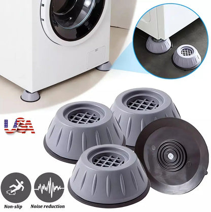 🔥50% OFF🔥4-Piece Durable Compact Shock-Absorbing Pads for Large Home Appliances (Washing Machines, Dryers, Refrigerators) - Reduces Vibrations and Noise, Prevents Movement, Refrigerator Accessories