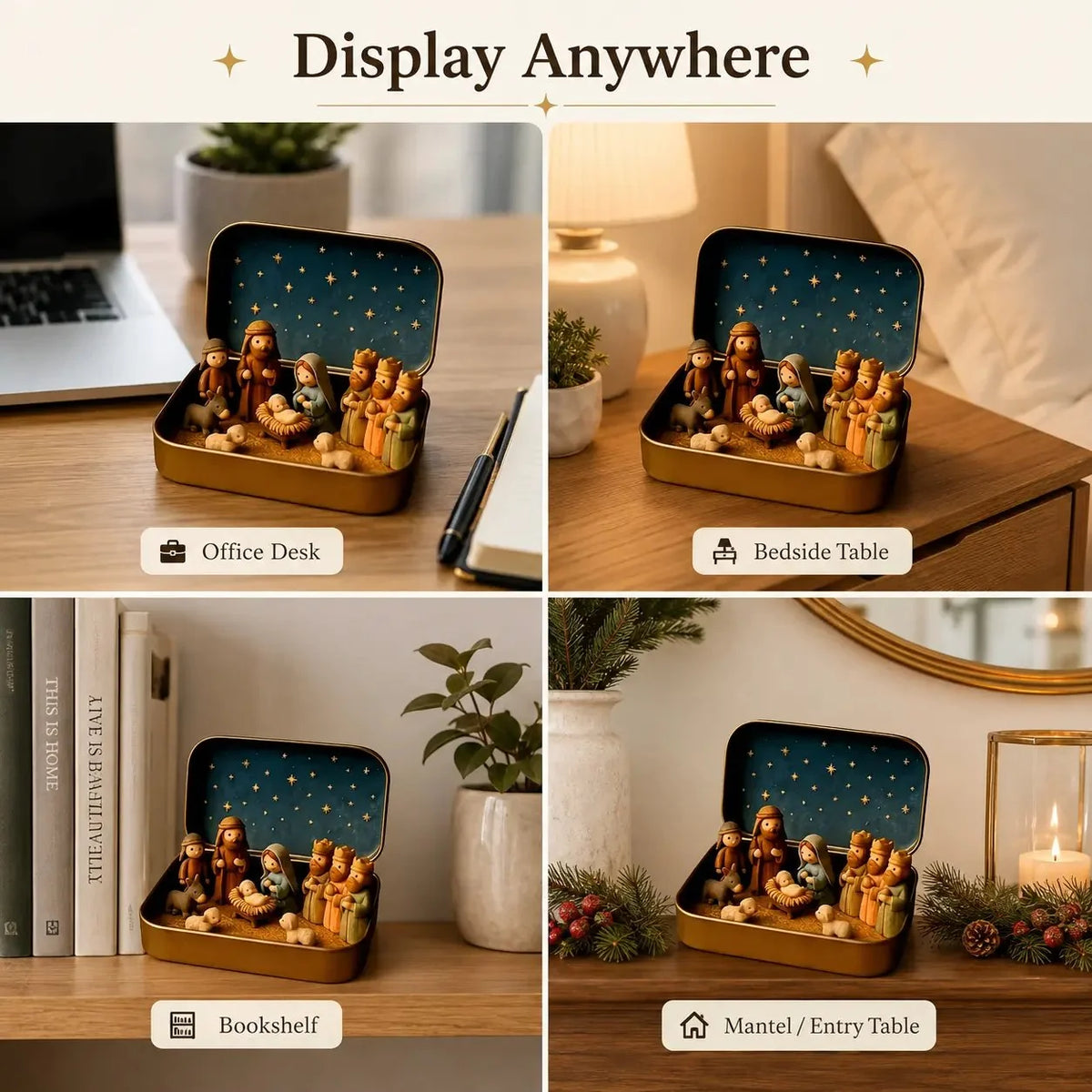 🎄 Mini Nativity in a Tin – Carry the Christmas Story Anywhere