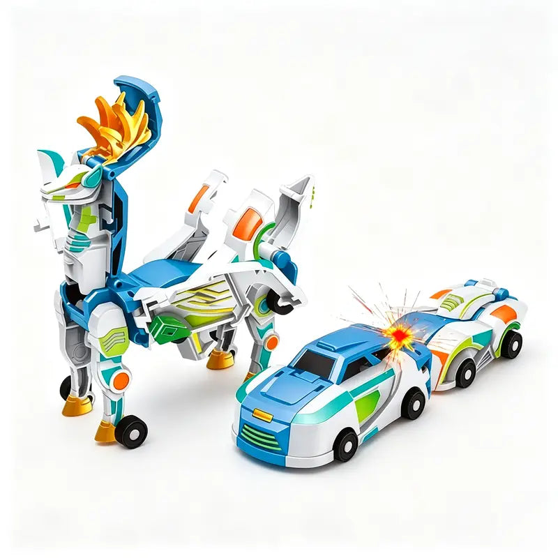 🚗 Transforming Dragon Racing Car – Magnetic 2-in-1 Action Toy 🐉🔥