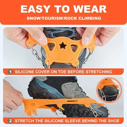 ❄️ Ice Cleats for Shoes & Boots – Anti-Slip Snow Traction Grips