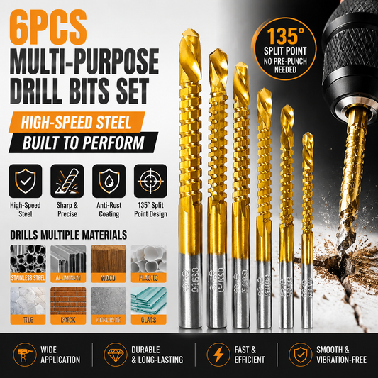 ⚡Limited Time 50% Off✨6 Counts Metalworking Ldeal For Drilling