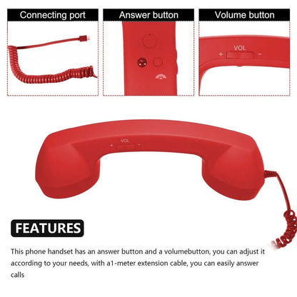 📞Retro telephone handset with Type-C interface