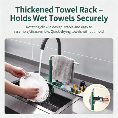 Expandable Sink Organizer Shelf – Waterproof Plastic Rack with No Mold Growth 🛁
