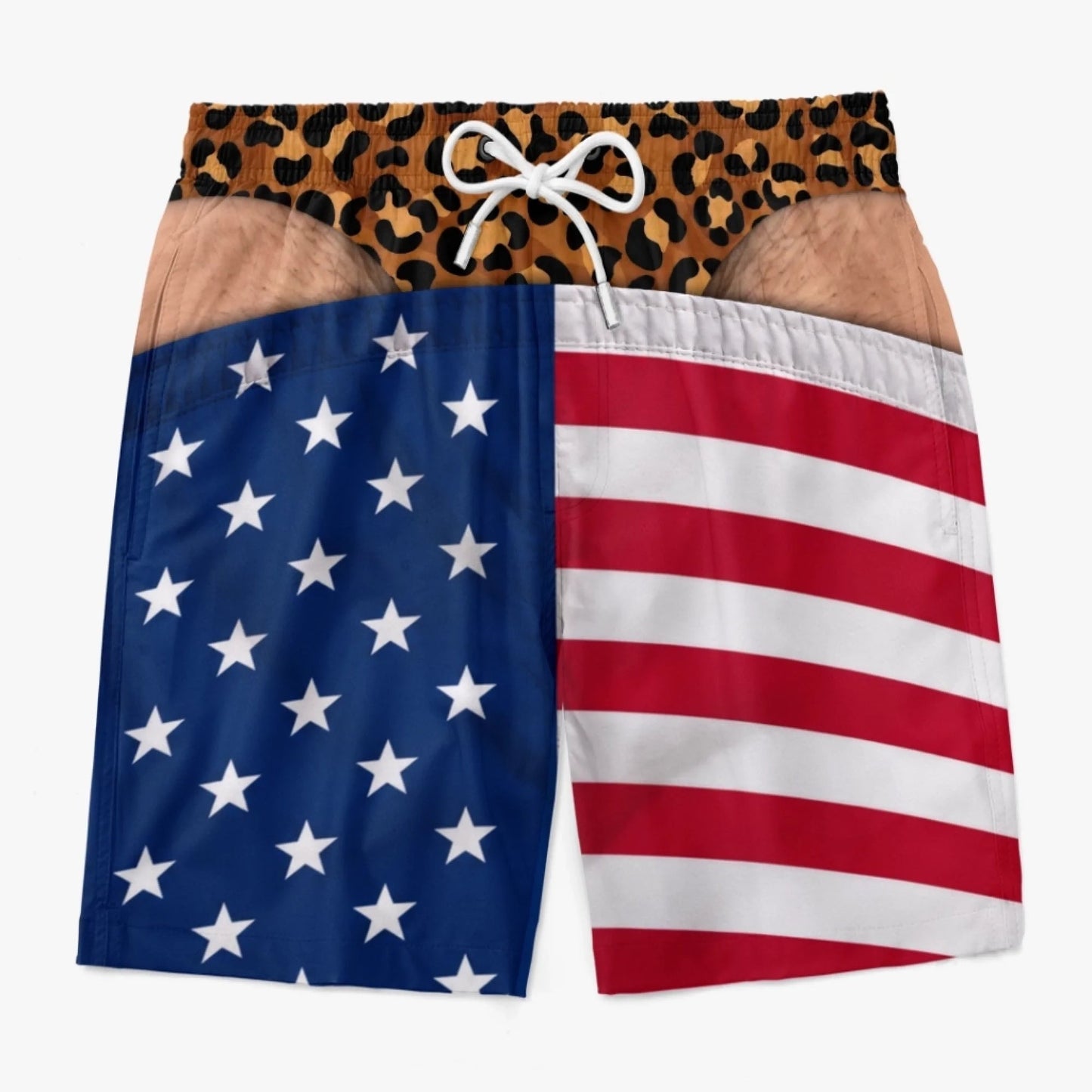 🔥Summer Hot Sale Promotion-49% OFF🌞-Funny Patriotic Men Swim Trunks
