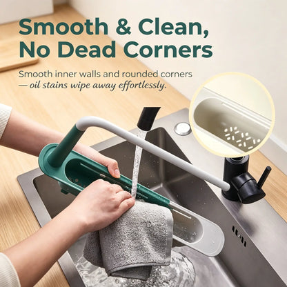 Expandable Sink Organizer Shelf – Waterproof Plastic Rack with No Mold Growth 🛁