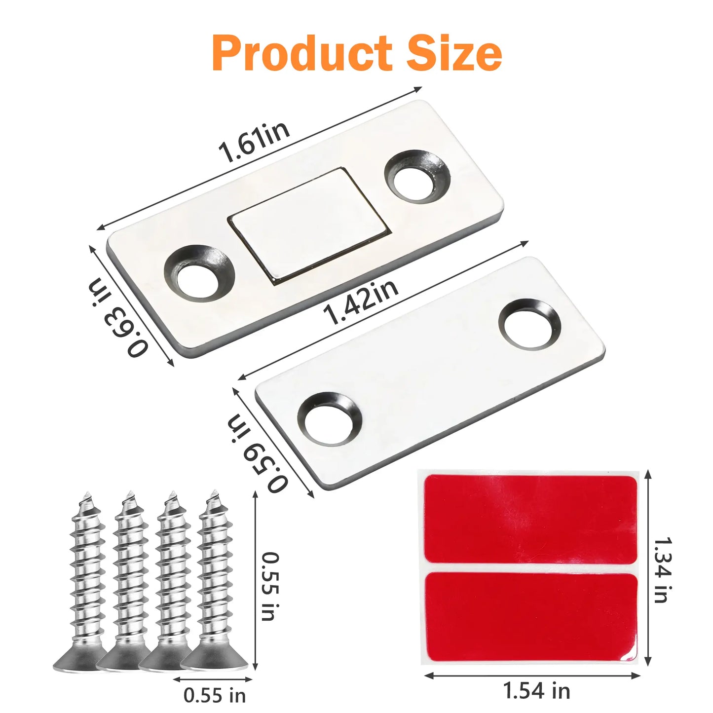 🔥Hot Sale🔥Cabinet Magnetic Catch without Punching, Versatile for Cabinets, Drawers & Windows