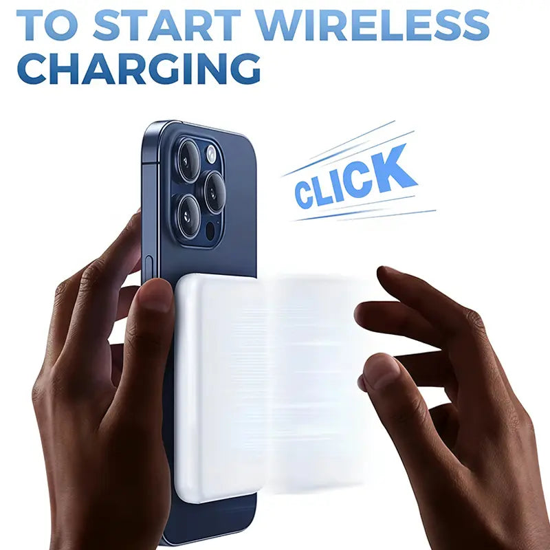 5000mAh Magnetic Power Bank for iPhone 12-17 Series with MagSafe