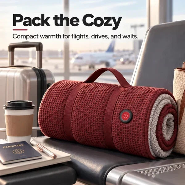 🔥 Wearable Heated Blanket for Cozy Couch & Desk Comfort